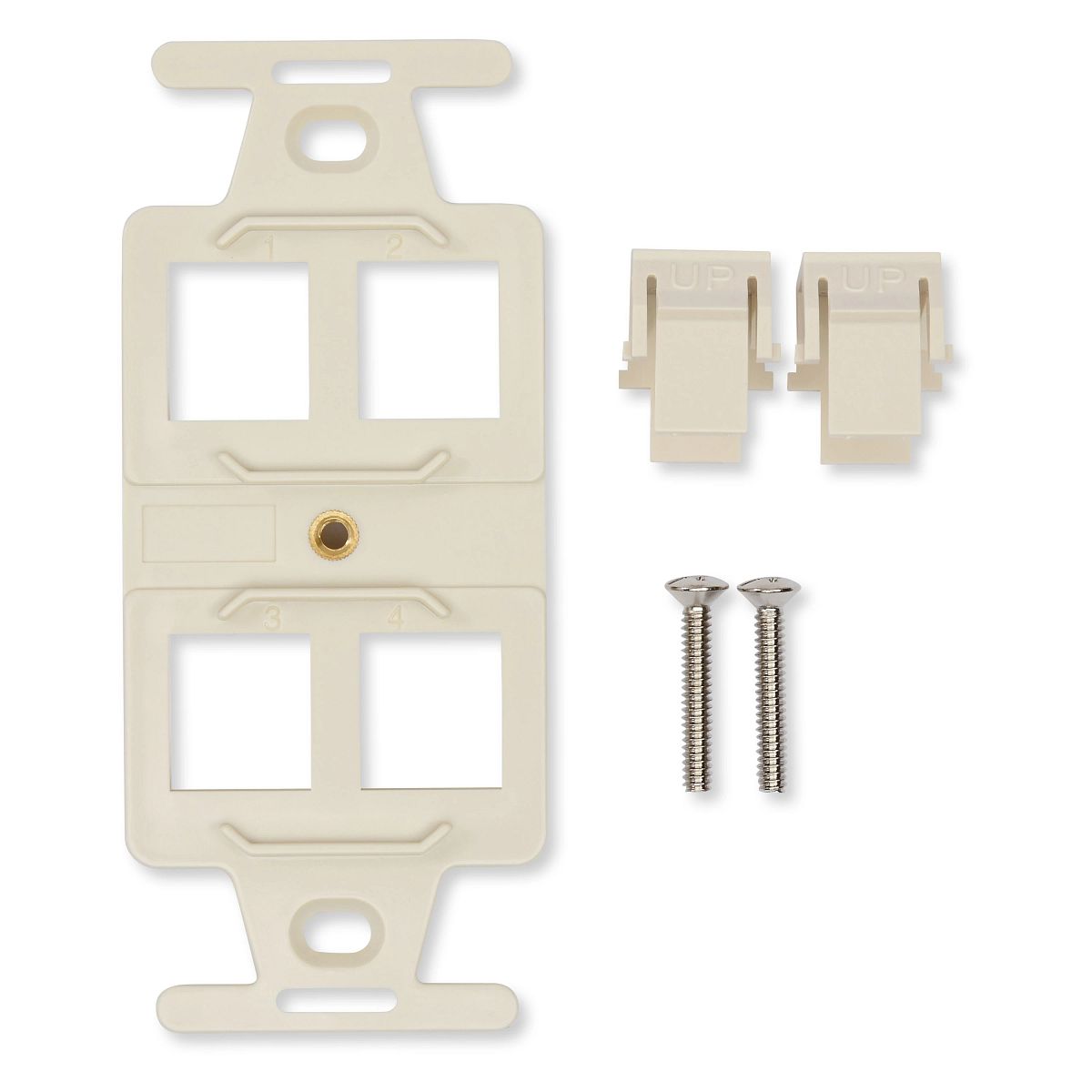 Belden AX104120 | Key Connect Panel, Almond, 2-Port
