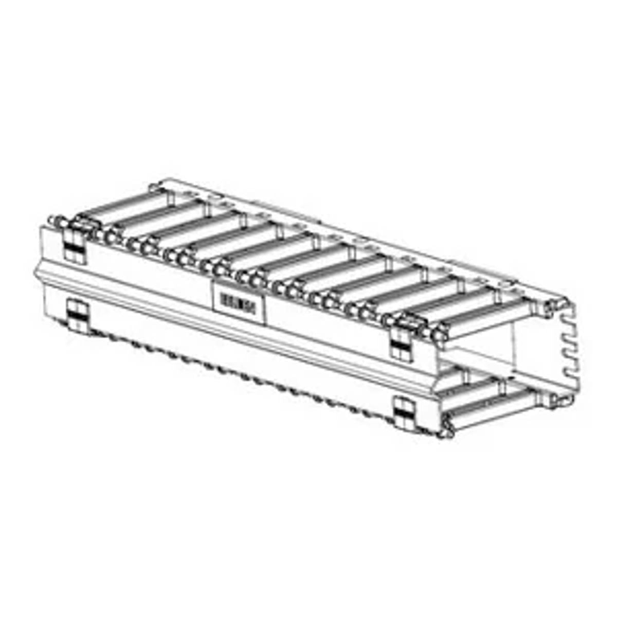 Belden BHH191UC | Horizontal Manager with Cover, 5.66 in. D, Black, 19 in. L
