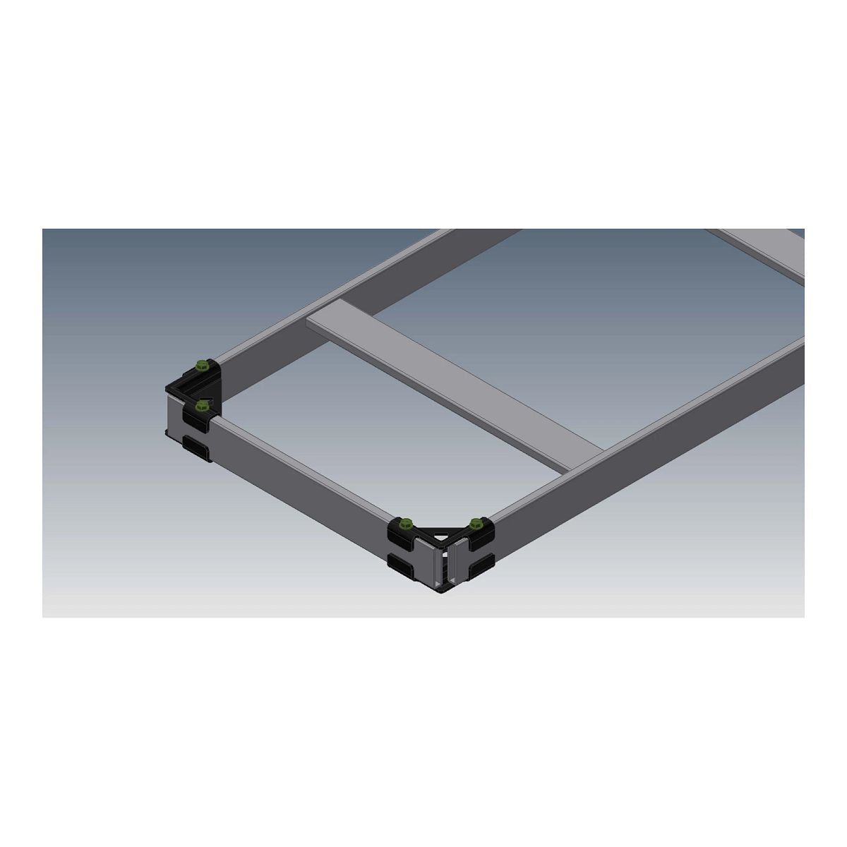 Belden BLCKE700-12B | Cable Runway Closing Kit, Steel, Black, 12 L, 2 H x 1 W in.