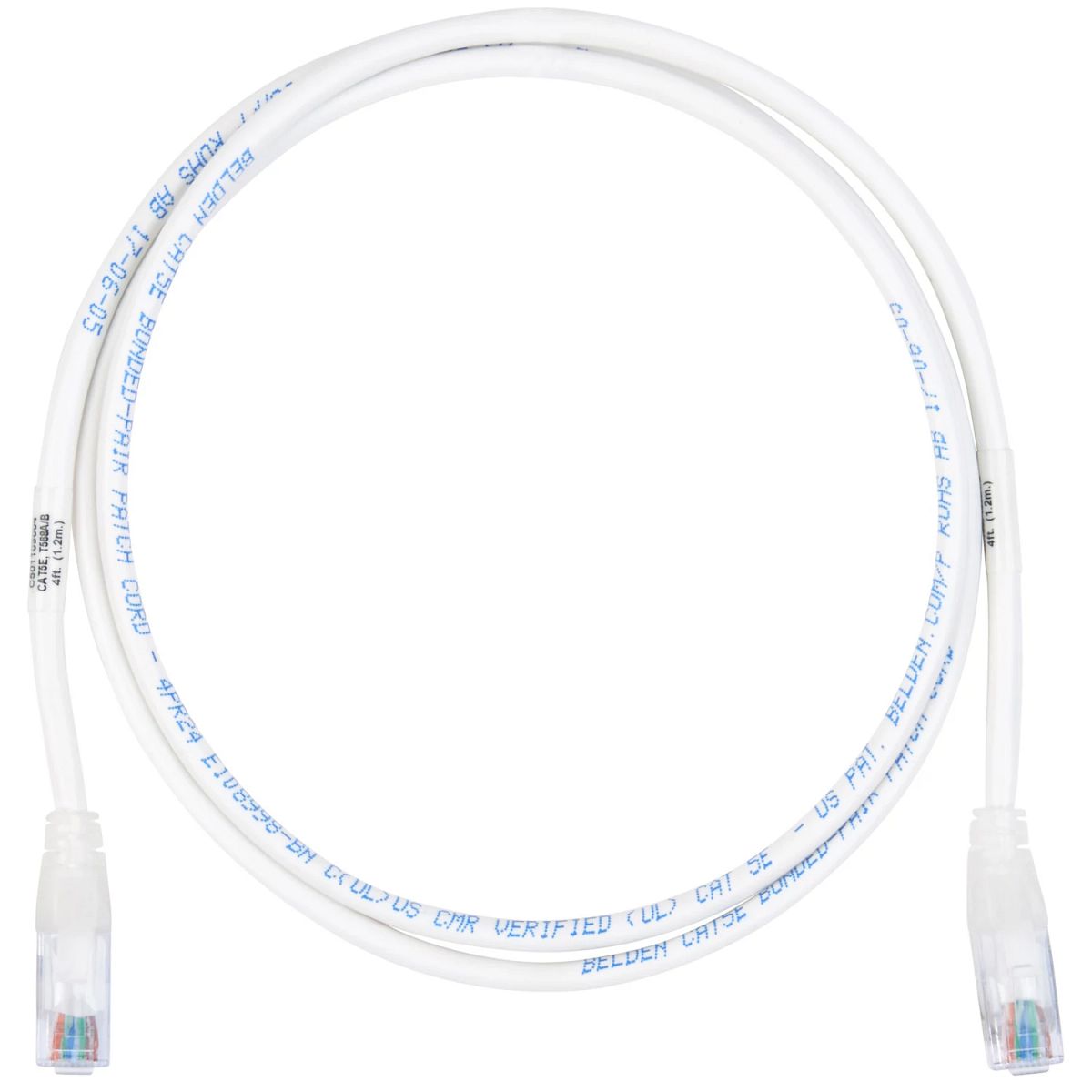 Belden C501102003 | CAT5E PC BONDED SOL T568A/B CMR RED 3 FT