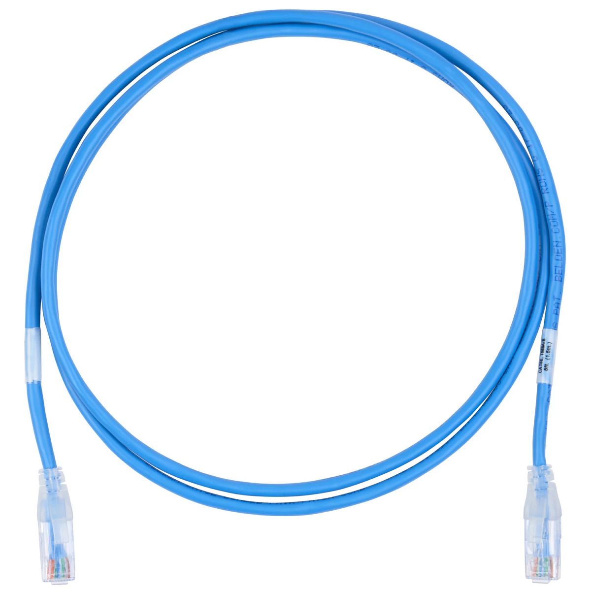 Belden C502109025 | Patch Cord, PVC, White, Cat 5e, 25 Ft. L, Non-Shielded, RJ-45