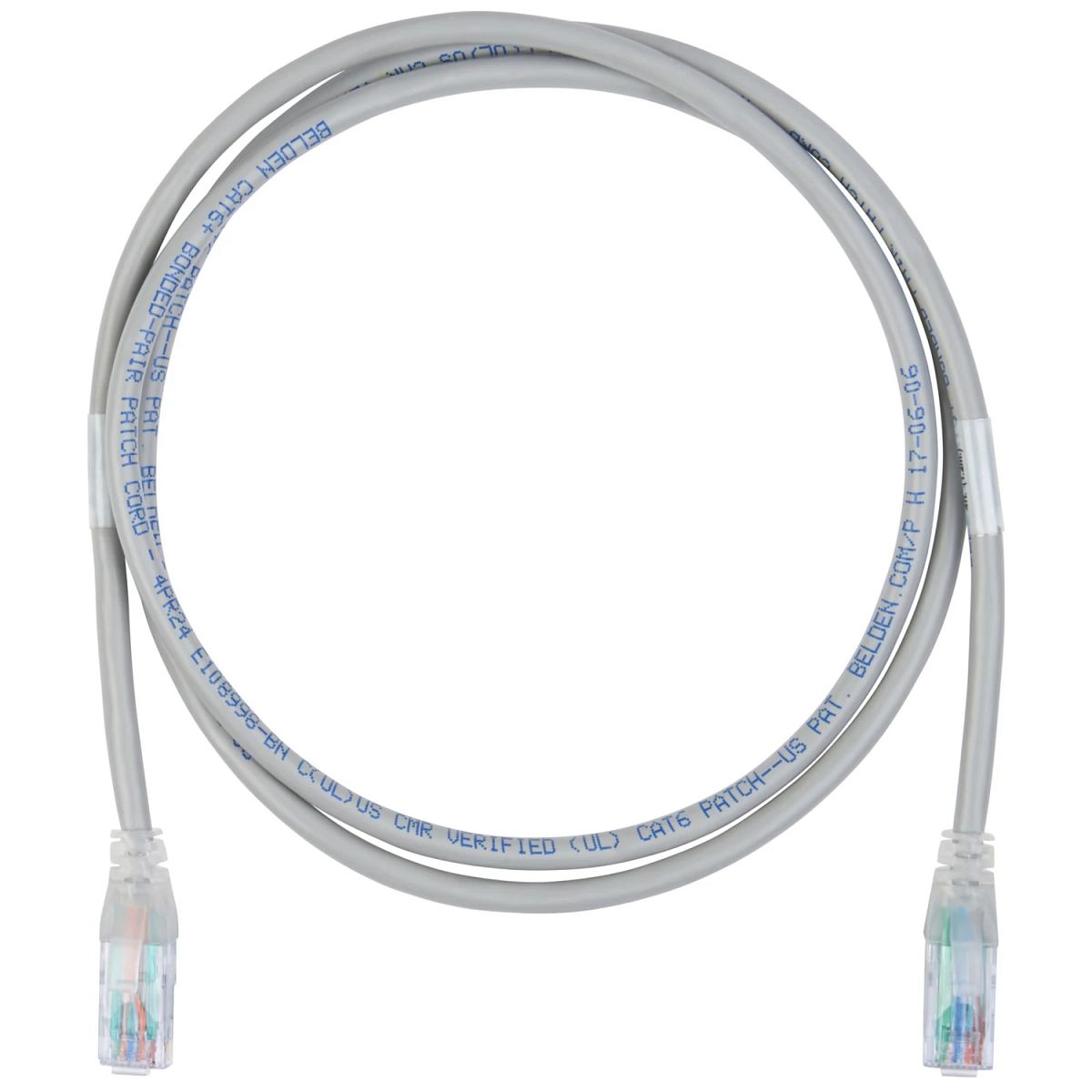 Belden C601100007 | CAT6+ Patch Cord, Bonded-Pair, 7 ft., Black