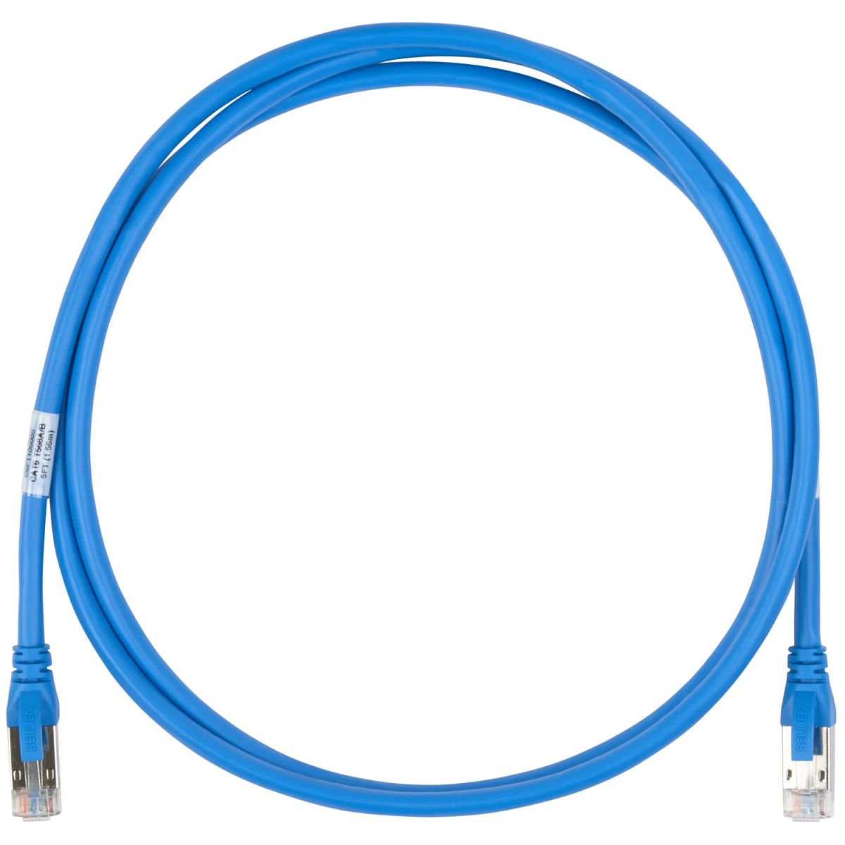 Belden C6F1100002 | Cat 6, F/UTP, RJ-45 to RJ-45, Copper Patch Cord 2 ft., Black