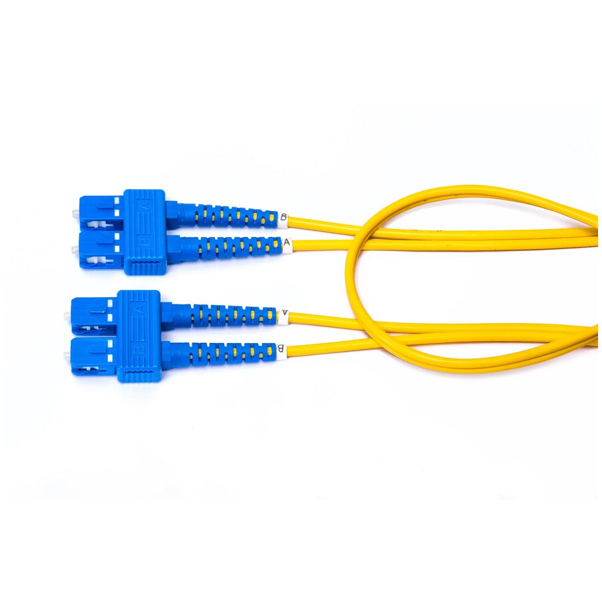 Belden FPSSDSD005M | FiberExpress, Fiber Patch Cord, Single mode - OS2, Duplex, SC to SC, 2-Fiber, 5 m, Yellow