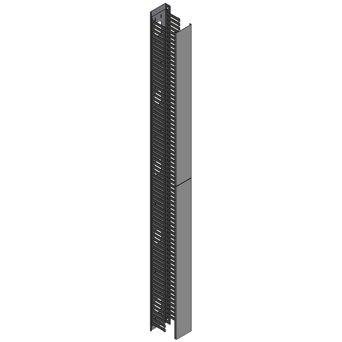 Belden VCMFDR4X4 | Cable Manager, 1 -Sided, Vertical, Black, 4 in. W, 4 in. D