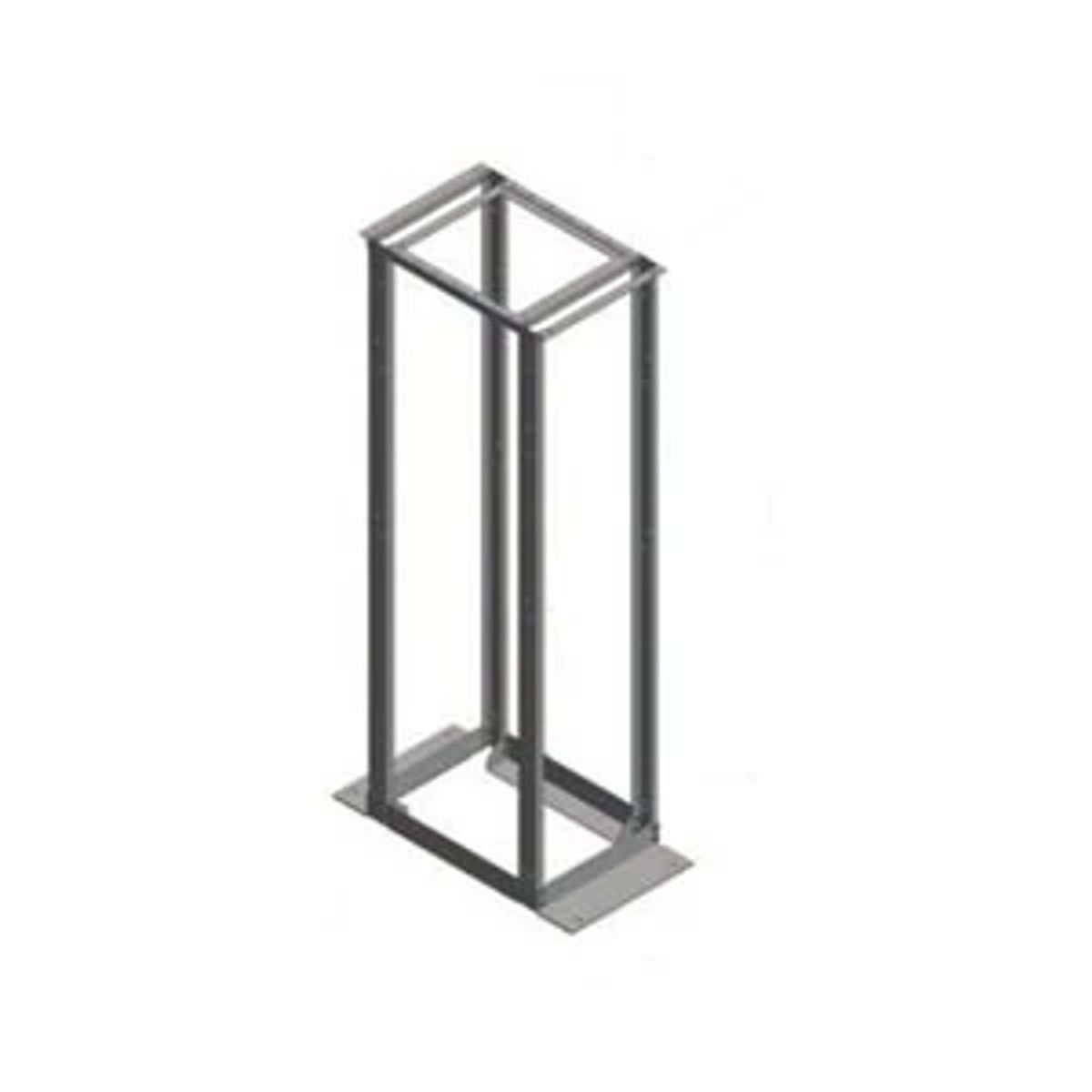 Belden XDR8419-3M62836 | 4-Post Distribution Rack, Steel, Medium Texture Powder coat, 45RU, 19 in. Mounting Hole, M6 Rail Tapping, Black, 20.25 in. W