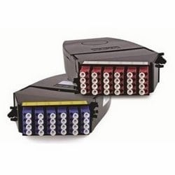 Belden FCSR12LDMM |  Fx Ultra Angled Cassette Right, Os2, 12 Ports, Mpo-12 (Male), Lc Duplex, Type-A, Blue Adapters