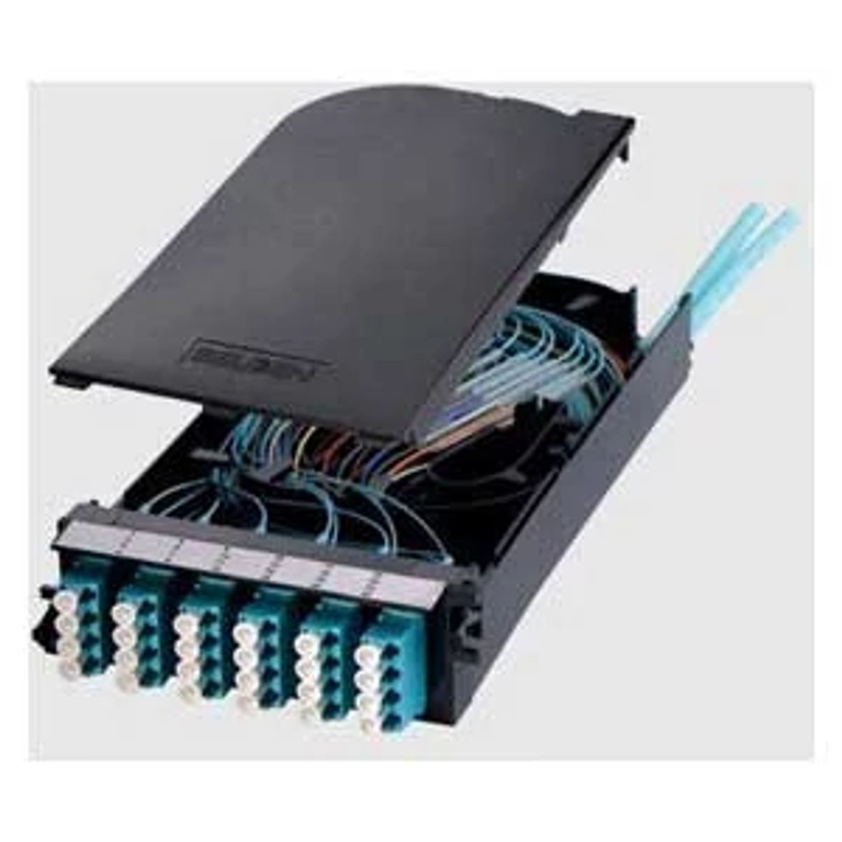 Belden FCZH00BBFS | Faceplate and Panel, Plastic, Black, 230.632 L x 38.10 H x 114.30 W mm
