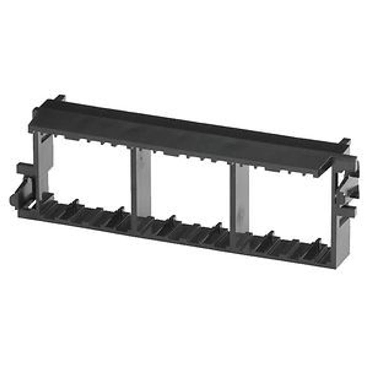 Belden FFZH00BB | FiberExpress , Modular Connector, Plastic, FX Ultra Frame, Blank, Black