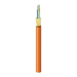Belden FI1D006R9 | 6-F Fx Indoor Tb Cable, Om1 Ofnr Orange Jacket, Black Jacket