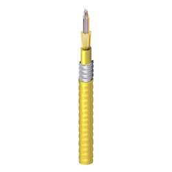 Belden ENT FISD024A9 | 24-f Fx Indoor Tb Cable, Os2 Ofcp Interlock Armor, Yellow Jacket