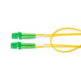 Belden FPSLALA005M | Fiber Patch Cord, OS2, LC Duplex to LC Duplex APC, 5 m, Green/Yellow