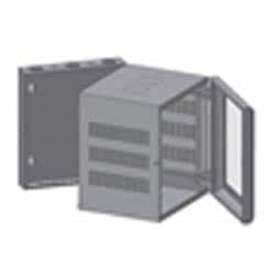 Belden XWM-2406-GD-3 | 24" Wall Mount Enclosure, 6" Depth With Glass Door With Lock.