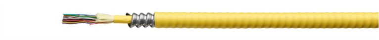 Berk-Tek PDPK006AB0707 | Fiber Optic Cable, OS2 Fiber, Tight Buffered Cable, 6 Fiber, Armored Aluminum Interlocked Armor