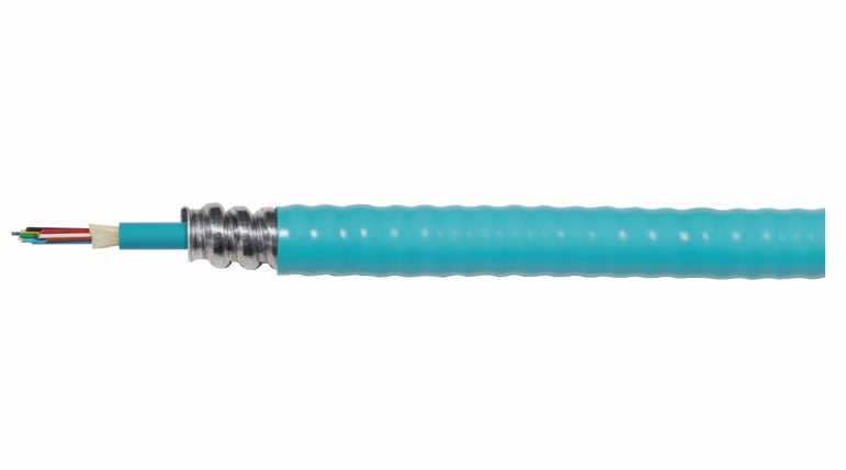 Berk-Tek PDPK012EB301025 | Premise Distribution Cable, OM3 Fiber, 900µm Tight Buffered Cable, 12 Fiber, Plenum Fire Rating