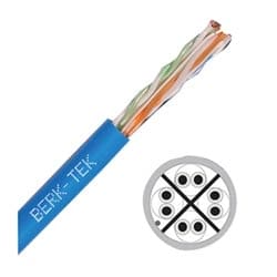 Berk-Tek 10032679 | 24-4P Patchcord Str Tc Cat6, Pe/Pvc White Jacket Reels - Rohs, Lanmark 1000 Patch