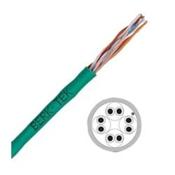 Berk-Tek 10032232 | Hyperplus 5E, Category 5E, Plenum Utp Cable, Green, Box
