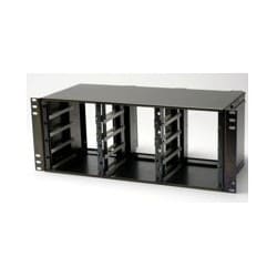 Berk-Tek 81000568 | Power Injection Device Chassis, 4U, Modular/Rack Mount, 19" Width X 9.62" Depth, Steel, Black, With Class 2 Power Output Terminal Block