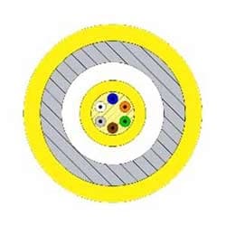 Berk-Tek PDPK006AB0707 | Premises Distribution Cable, Interlocking Armor, Aluminum Interlock, Tight Buffered, Plenum, 12-Fibers, Os2 Single-Mode Fiber, Yellow Jacket