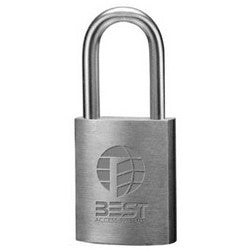 Best Access Solutions 11B-7-22-L-LC | Padlock, Interchangeable Core, Non-Key Retained, 7-Pin Housing, 1/4" Diameter, 1-1/2" Shackle Height, Stainless Steel
