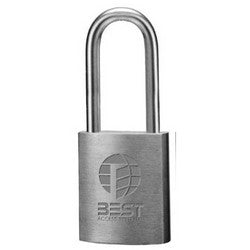Best Access Solutions 11B-7-72-L-LC | Padlock, Interchangeable Core, Non-Key Retained, 7-Pin Housing, 1/4" Diameter, 2" Shackle Height, Stainless Steel