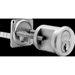 Best Access Solutions 12E-7-2-S2-RP-612 | Rim Cylinder, 7-Pin, 1-5/32" Diameter, Satin Bronze, RP3 Ring Package
