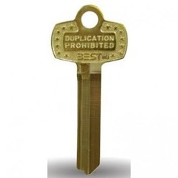 Best Access Solutions 1AK-1-B1-1-7 | Patented Operating Key Blank, 7-Pin, B1 Keyway