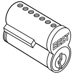 Best Access Solutions 1C-6-A-2-626 MK | Cylinder Standard Core, Combined, 6-Pin, A Keyway, Keyed Different, Master Keyed, Satin Chromium Plated