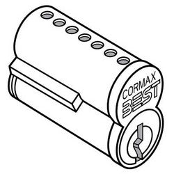 Best Access Solutions 1CM-7-MJ-1-1-626 | Patented Core, Uncombined, Non-Exclusive, Cormax, 7-Pin, MJ Keyway, Satin Chromium Plated