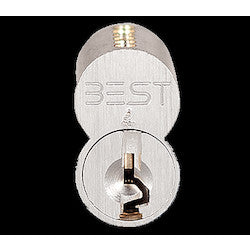 Best Access Solutions 1CP-7-WC-1-626 | Premium SFIC Core, 7-Pin, WC Keyway, Uncombinated, Brass Alloy, Satin Chrome