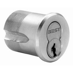 Best Access Solutions 1E-7-4-24-C4-RP3-626 | Mortise Cylinder, Standard Cam, 7-Pin Core Housing, 1-5/32" Diameter x 1-1/2" Length, Satin Chrome Plated