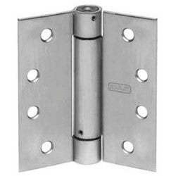 Best Access Solutions 2060R 4X4 US3 | Spring Hinge, Square Corner, Full Mortise, Standard Weight, 4" Length x 4" Width x 0.099" Thickness, Steel, Clear Coated Bright Brass