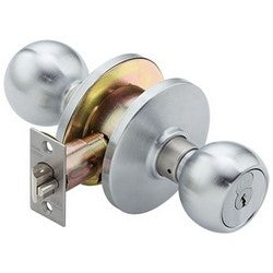Best Access Solutions 6K-3-7-AB-4-C-S3-606 | Door Exit Device, 7-Pin Housing, Round Knob, 2-3/4" Backset, 2-9/16" Trim, ANSI Strike