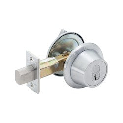 Best Access Solutions 8T-3-7-L-STK-626 | Tubular Cylinder Deadbolt, 7-Pin Housing, 1-Way Function, 2-3/4" Backset, Stainless Steel