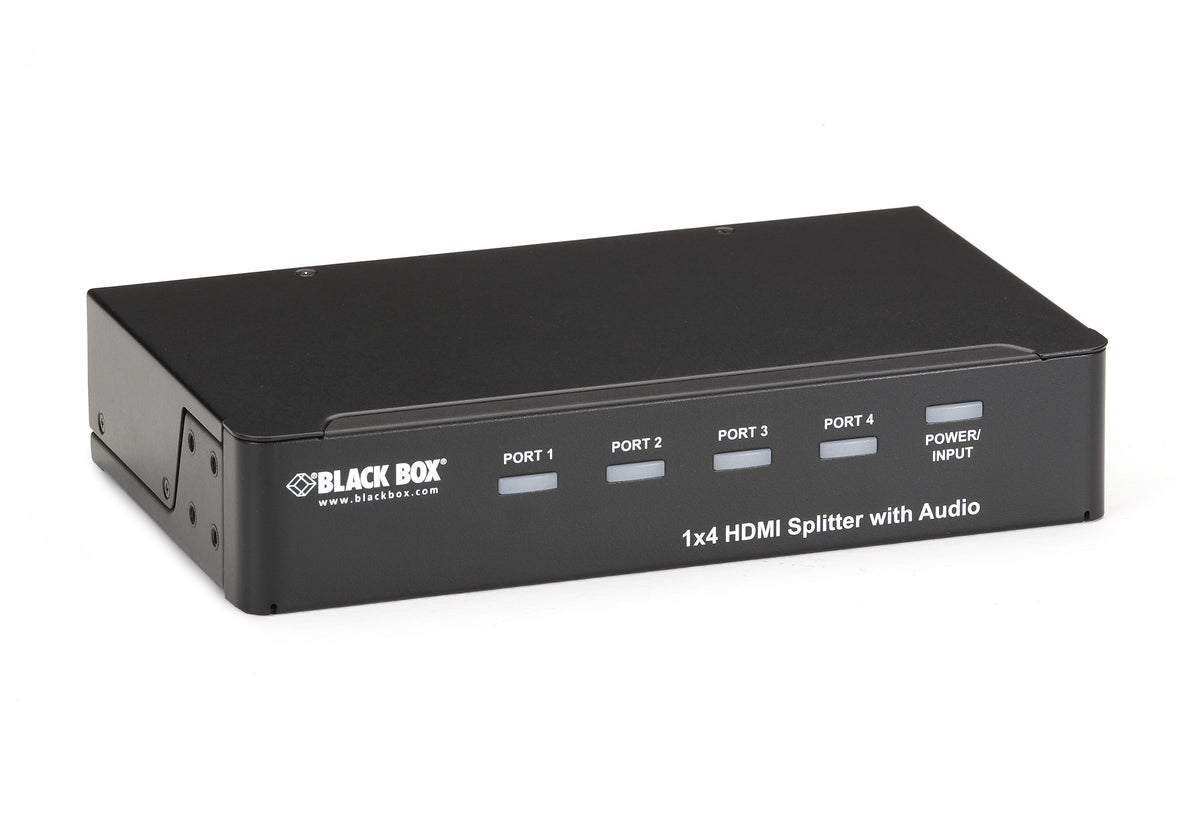 Black Box Network Services AVSP-HDMI1X4 | HDMI Splitter with Audio, 1x4