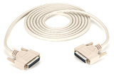 Black Box Network Services BC00706 | RS-232 Serial Cable - Shielded, PVC, Molded, DB25 Male/Male with Thumbscrews