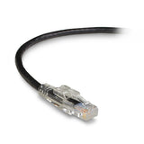 Black Box Network Services C6PC70-BK-06 | CAT6 550-MHz Locking Snagless Stranded Ethernet Patch Cable - Unshielded (UTP), CM PVC (RJ45 M/M), Black