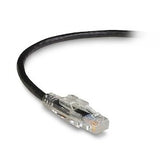 Black Box Network Services C6PC70-BK-03 | CAT6 550-MHz Locking Snagless Stranded Ethernet Patch Cable - Unshielded (UTP), CM PVC (RJ45 M/M), Black