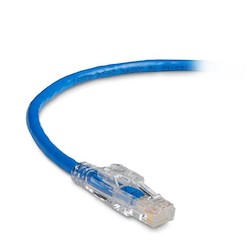 Black Box Network Services C6PC70-BL-03 | CAT6 550-MHz Locking Snagless Stranded Ethernet Patch Cable - Unshielded (UTP), CM PVC (RJ45 M/M), Blue