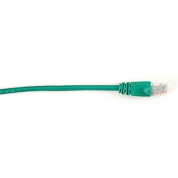 Black Box Network Services CAT6PC-005-GN | CAT6 250-MHz Molded Snagless UTP Ethernet Patch Cable, PVC, RJ45 M/M, Green, 5-ft.