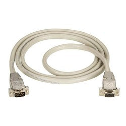 Black Box Network Services EDN12H-0010-MF | RS232 Shielded Cable - Metal Hood, DB9 Male/Female, 10-ft. (3.0-m)