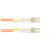Black Box Network Services EFN110-030M-LCLC | OM1 62.5/125 Multimode Fiber Optic Patch Cable - OFNR PVC, LC to LC, Orange, 30-m