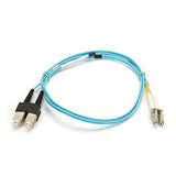Black Box Network Services EFNT010-002M-LCLC | OM3 50/125 Multimode Fiber Patch Cable - OFNR PVC, LC to LC, Aqua