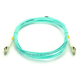 Black Box Network Services EFNT010-002M-LCLC | OM3 50/125 Multimode Fiber Patch Cable - OFNR PVC, LC to LC, Aqua