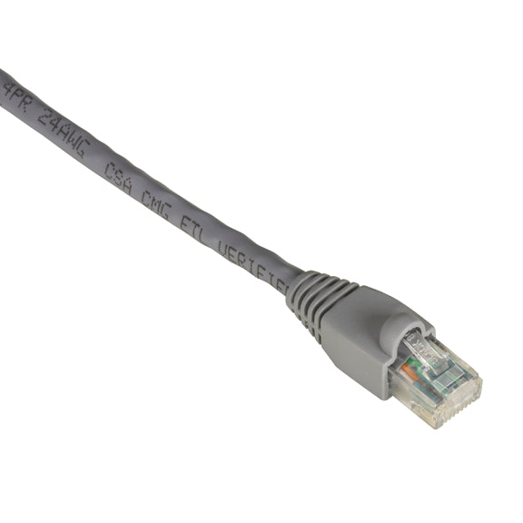 Black Box Network Services EVNSL640-0020 | CAT6 550-MHz Snagless Ethernet Patch Cable - Unshielded, Gray, 20-ft.