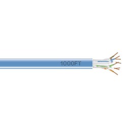 Black Box Network Services EYN870A-PB-1000 | CAT6 Bulk Ethernet Cable - PVC, Blue