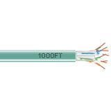 Black Box Network Services EYN878A-PB-1000 | CAT6 550-MHz Solid Ethernet Bulk Cable - Unshielded (UTP), CMR PVC, Green, 1000-ft