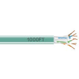 Black Box Network Services EYN878A-PB-1000 | CAT6 550-MHz Solid Ethernet Bulk Cable - Unshielded (UTP), CMR PVC, Green, 1000-ft