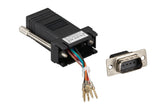 Black Box Network Services FA4509M-GY | DB9 Male to RJ45F Modular Adapter Kit with Thumbscrews, Gray