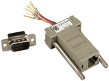 Black Box Network Services FA755 | Modular Adapter Kit - DB9 Male to RJ45 Female, 8-Wire